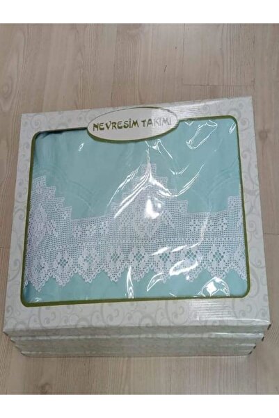 bursa çeyiz Handcrafted Lace Duvet Cover Set Akfil Fabric Heavy Pico and Ribb...