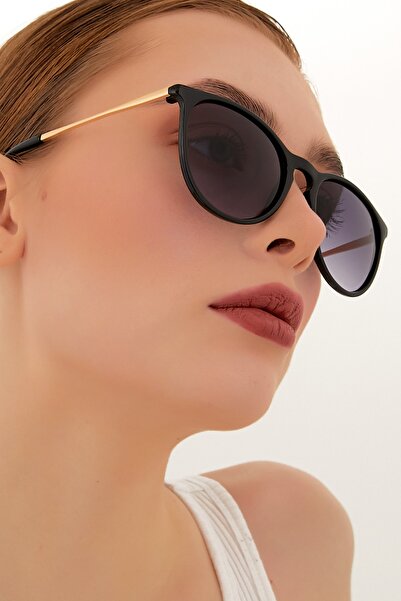 ModaLand Ariana Gold Black Unisex Güneş Gözlüğü