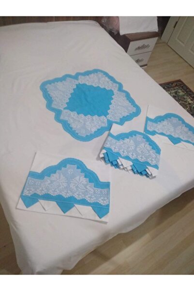 bursa çeyiz Handcrafted Lace Belly Duvet Cover Set with Lace on Two Sides of ...