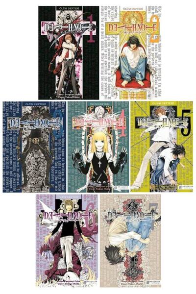 Akıl Çelen Kitaplar Death Note 1-2-3-4-5-6-7. Ciltler Manga Seti - Tsugumi Ooba