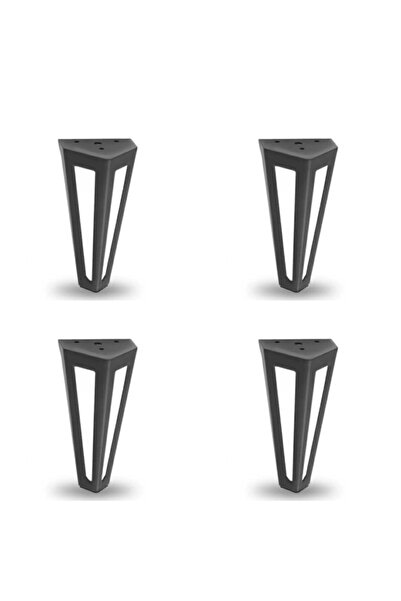 ARON Neptün Ayak 14cm Mat Siyah Mobilya Vestiyer Komidin Şifonyer Dolap Ayağı