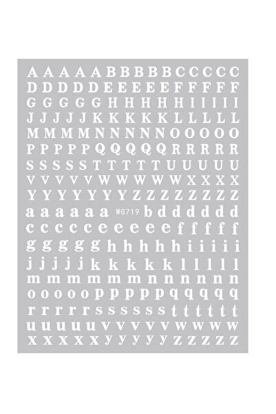 Venalisa Tırnak Sticker Nail Art Süsleme Etiket Wg719 Harf Sticker