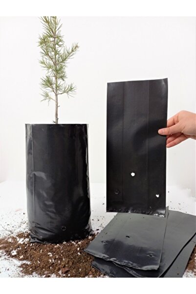 Ekodoğa Fide Poşeti 15x35 Cm 20 Adet Fide Torbası Fidan Poşeti Fidan Torbası