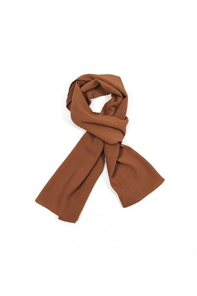 Fular Marketi وشاح ميو جاز 37x160 سم (موداكسمير) شوكولاتة