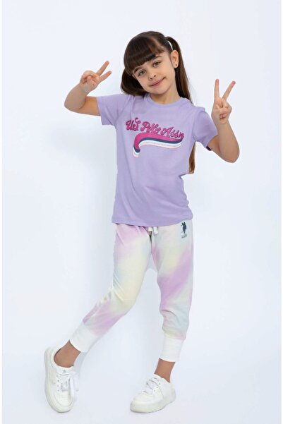 U.S. Polo Assn. Set de 2 piese pentru fete cu licență Us1070