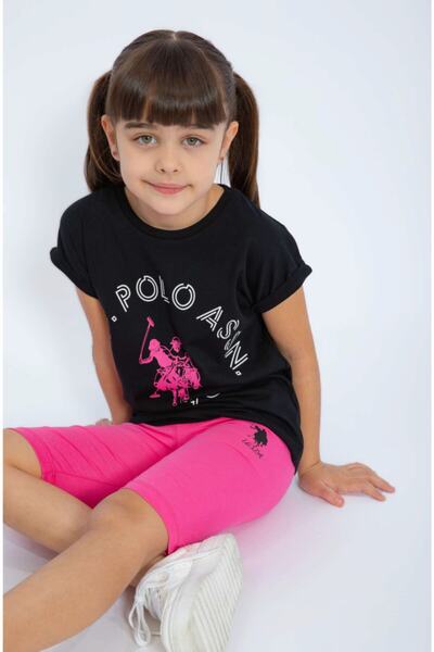 U.S. Polo Assn. Set colanți pentru fete cu licență Us1067