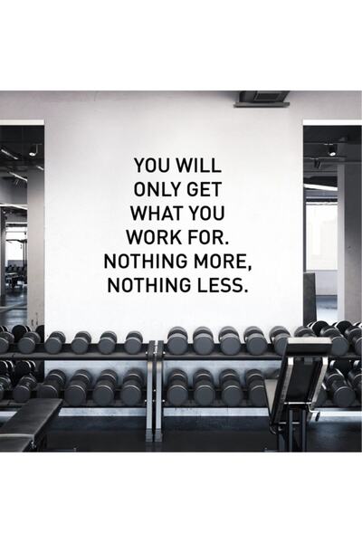 Atalya Reklam Gym Fitness Duvar Yazısı 2 Sticker