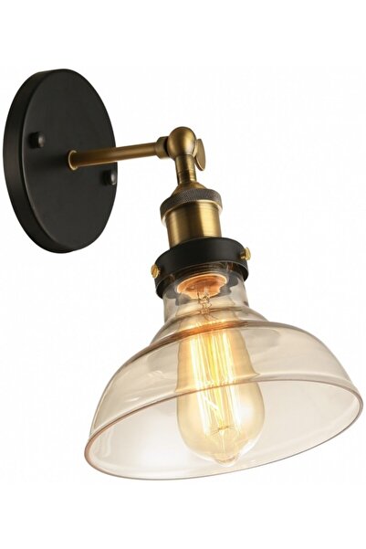 RİOLİGHT Eskitme Mafsallı Bal Camlı Aplik