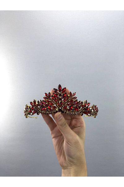 Hobigram Emma Red Gold Henna și Coroana de Mireasă – Design special, Accesoriu, Producție de calitate, Stil atrăgător