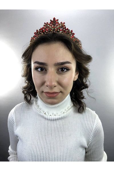 Hobigram Emma Red Gold Henna și Coroana de Mireasă – Design special, Accesoriu, Producție de calitate, Stil atrăgător
