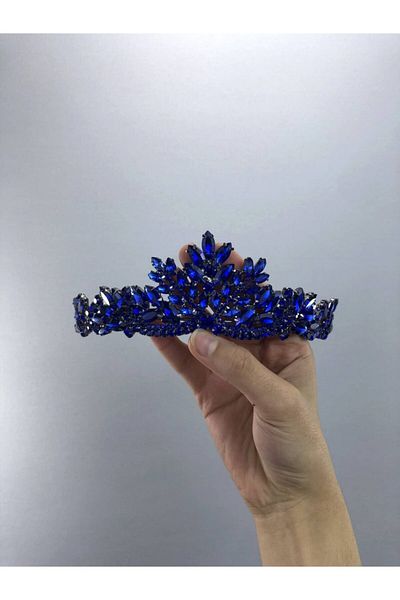 Hobigram Emma Saks Blue Henna And Bridal Crown – Κορδέλα μαλλιών, Κομψό Σχέδιο, Γυναικείο Αξεσουάρ