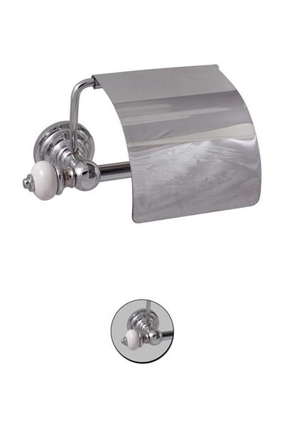 Maya Fantasia Chrome Covered Paper Holder 100% Brass