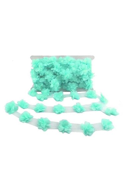 Aker Hediyelik Water Green 1m Rose Laser Φτηνό Trending Tulle Edge Ornament Στολίδι από ύφασμα με σχέδιο υφασμάτων
