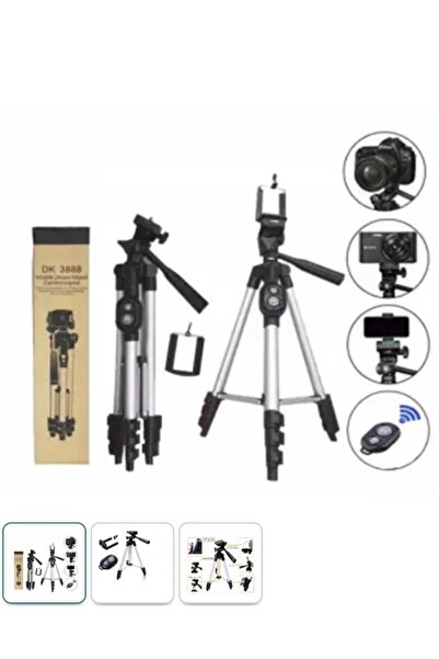 teknosepetim Bluetooth Uzaktan Kumandalı Telefon Kamera Için Tripod 102 Cm 3888