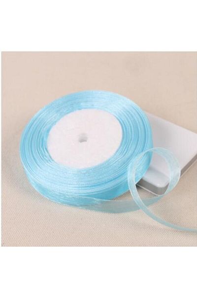Aker Hediyelik Baby Blue Organza 2cm Κορδέλα Τούλι Πολύχρωμο Μοντέλο Οργάντζα