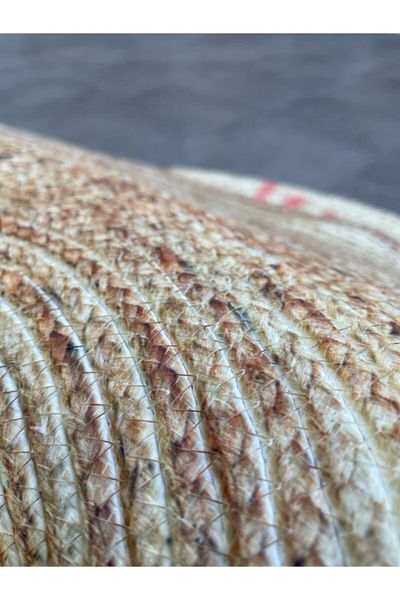 Bonny Home Jute Round Wicker Rug - Living Room and Kitchen Rug Ks-1018