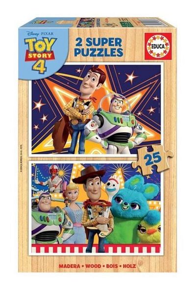 EDUCA Toy Story 4 2X25 Piece Wooden Puzzle