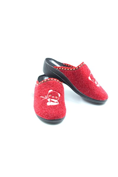 CARLA VERDE Kadın Tam Ortopedik  Keçe Kışlık Ev Terliği