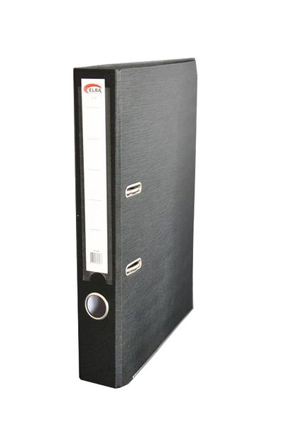 ELBA Black Luxury Plastic Folder - Narrow Design