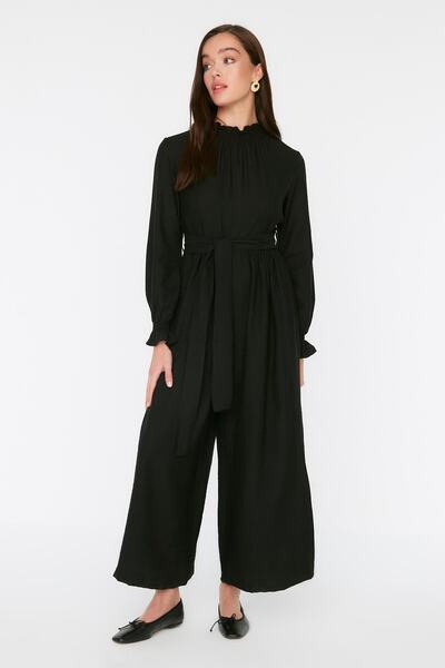 Trendyol Modest Ολόσωμη φόρμα με μαύρη ζώνη TCTSS22TU0049