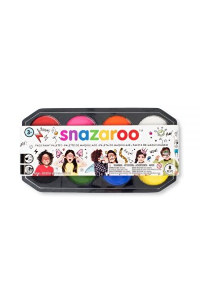 funworld Snazaroo Yüz Ve Vucut Boyası Palet 8'li Su Bazlı