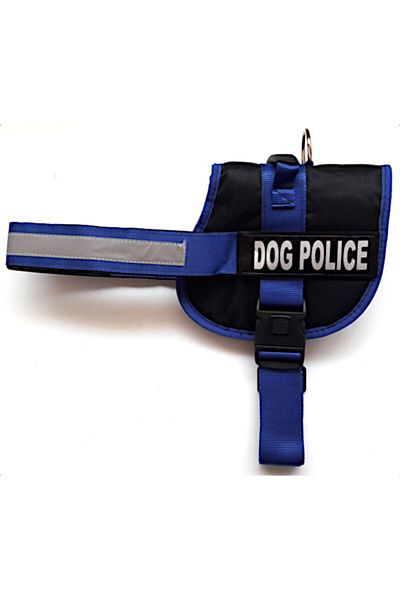 AMORE Dog Police K9-extra Dog Collar Black Blue