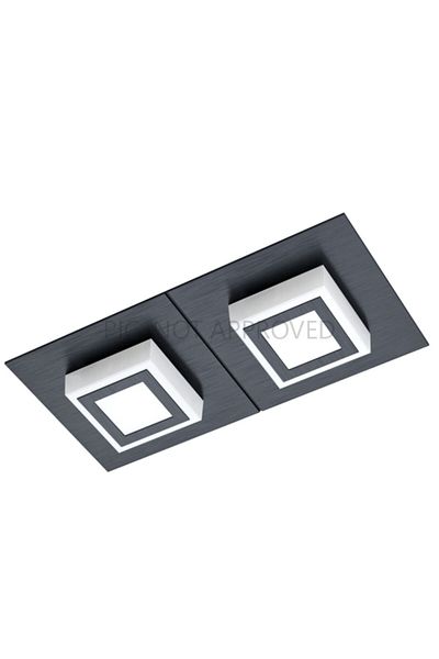 Eglo 99362 Masıano 1 Black Aluminum Steel Walled Ceiling Lighting Ip20 Led Indoor