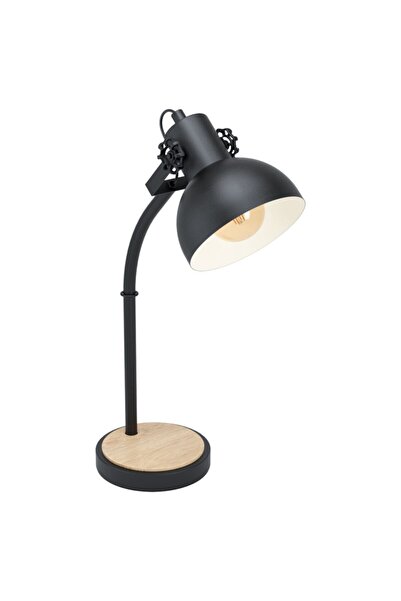 Eglo 43165 "LUBENHAM" 57 Cm Yüksekliğinde Çelik, Ahşap Masa Lambası