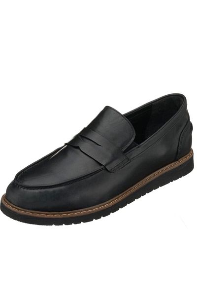 İriadam Ayl1112 Black Leather Thermo Sole in Numbers 45,46,47,48,49,50 4 Seasons Large Size Top Quality Erke