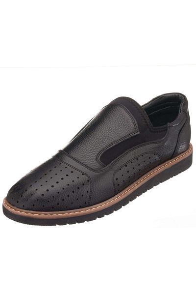 İriadam Ag4181 Black Laser Print Thermo Sole Large Size Men's Shoes in Numbers 45,46,47,48,49,50