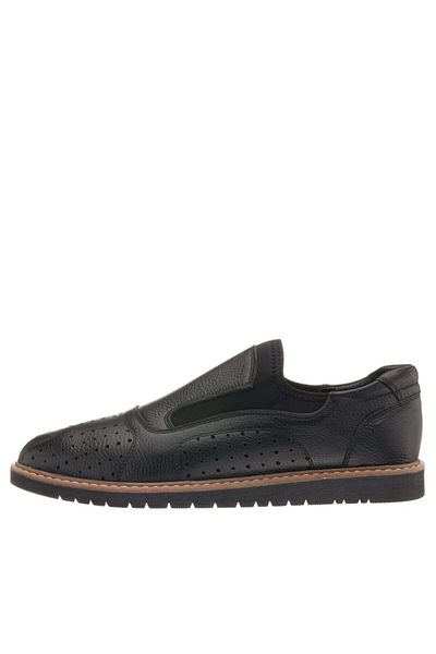 İriadam Ag4181 Black Laser Print Thermo Sole Large Size Men's Shoes in Numbers 45,46,47,48,49,50