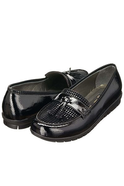 İriadam Wrinkled Patent Leather Drop Print Garnished Flexible Soft Comfort Sole