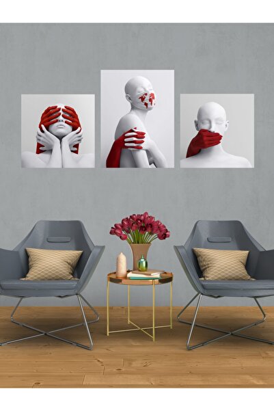 HYL Modern Sanatsal Tablo Mdf Üzerine Dijital Uv Baskı Duvar Dekorasyonu