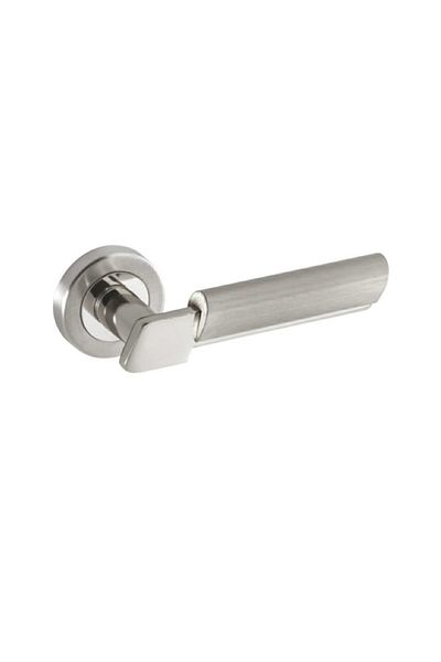Sofuoğlu Linda Door Handle (Wc) Satin-nickel with Round Rosette