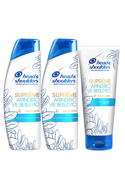 Head&Shoulders Supreme Conditioner - 2x300ml+220ml Shampoo Purifying