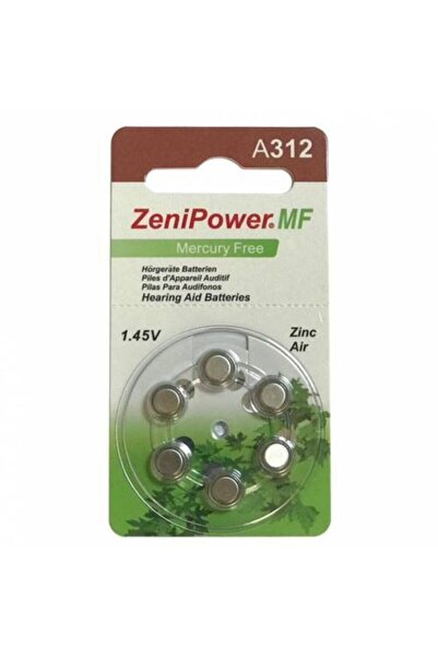 ZeniPOWER Işitme Pili 312 Numara