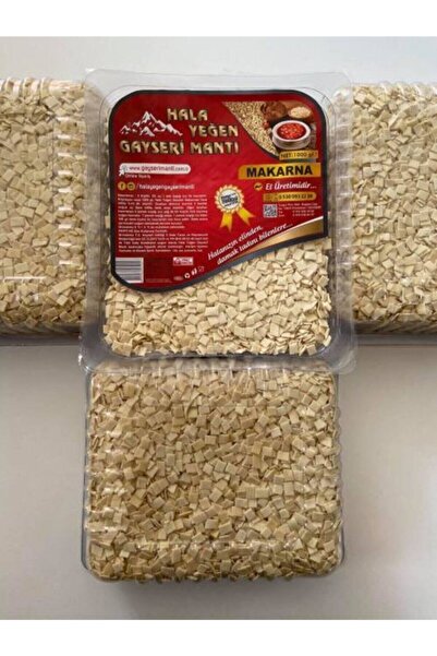 Hala Yeğen Gayseri Mantı Makarna Kare ( Ev Makarnası ) - 1 Kg -