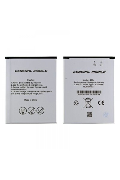 General Mobile Gm 6 Uyumlu G004 3000 Mah Batarya