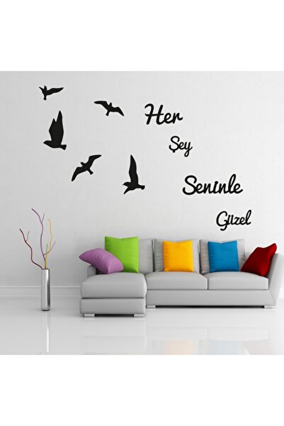 HYL Her Şey Seninle Güzel Lazer Kesim Duvar Dekoru