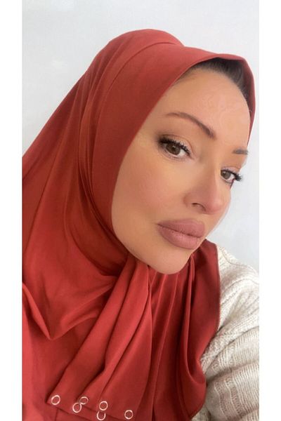Nilbutik حجاب نسائي من بلاط الحجاب ياقة عنق حجاب بونيه نموذج وشاح شال