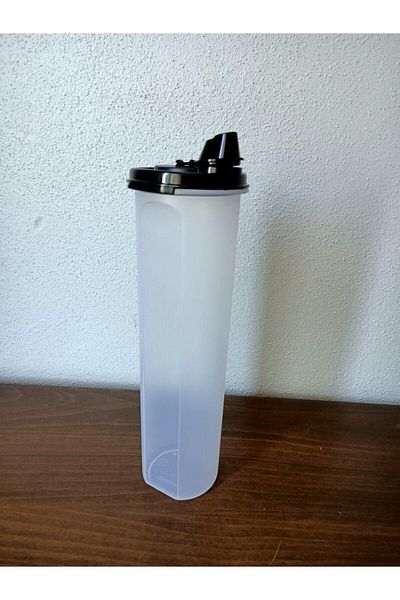 Tupperware Oval Olive Oil Oil 1.1 Lt - Black Lid