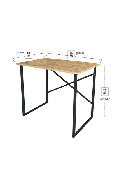 HSGLOBAL 60 Cm X 90 Cm Çalışma Masası , Öğrenci Masası, Laptop Masası
