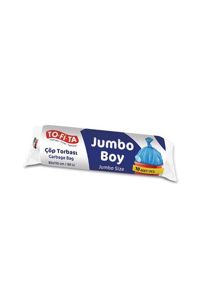 TO-Fİ-TA toptanfiyattarifesi Jumbo Size 10-Piece Garbage Bag - 80x110 cm