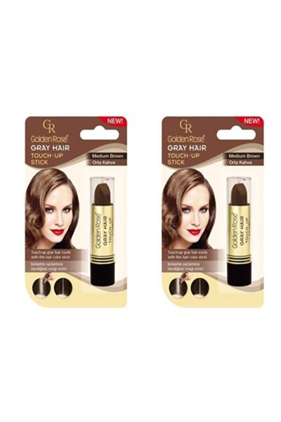 Golden Rose Saç Beyazlarını Kapatan Stick Orta Kahverengi 2 Adet