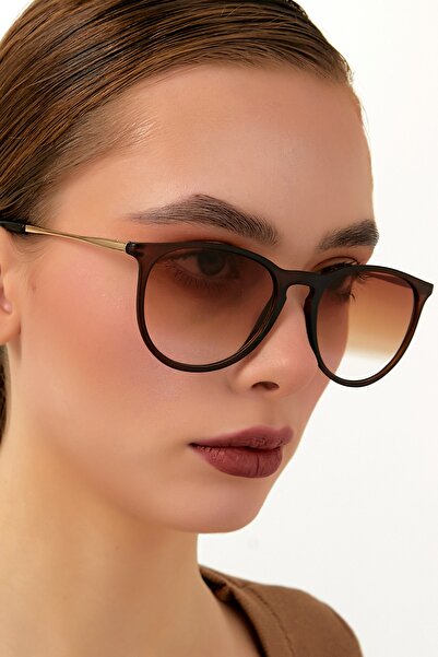 ModaLand Ariana Gold Brown Unisex Sunglasses