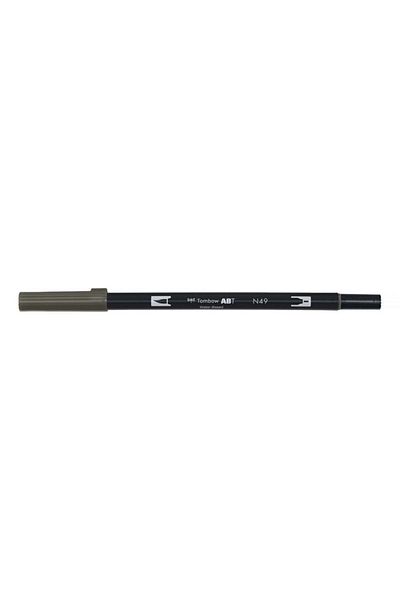 Tombow Ab-t Dual Brush Pen Grafik Kalemi Warm Gray 10 N49