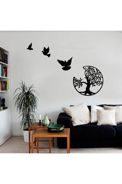GİZEM SHOP Dekoratif Lazer Kesim Hayat Ağacı Indan Uçan Kuşlar Ençok Beğenile...