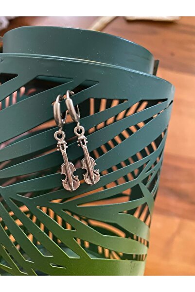 Herşey Nota Violin Earrings