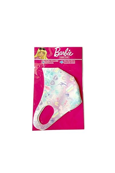 Ukbe Collection Barbie Lisanslı Pembe Mavi Maske
