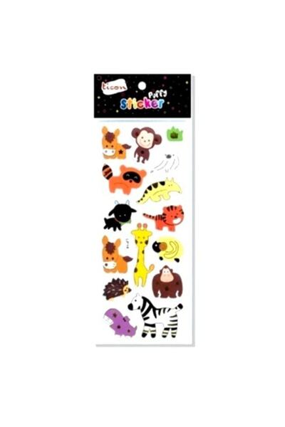 Ticon Tps-5 Hayvan Şekilli Puffy Sticker 138016